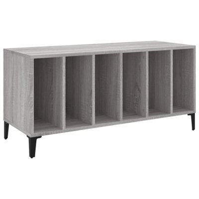 Vidaxl Record Cabinet Grey Sonoma 100X38X48 Cm Engineered Wood - image 1