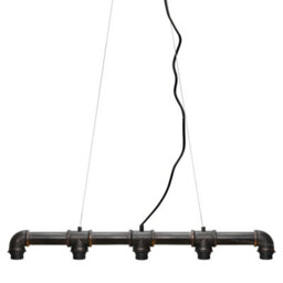 Long Life Lamps Company Vintage Industrial Waterpipe Ceiling Light Rustic Copper Metal Water Pipe Steampunk M0023P - thumbnail 3