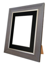 Frames By Post Scandi Slate Grey Frame With Black Mount For Image Size 10 X 6 - thumbnail 4