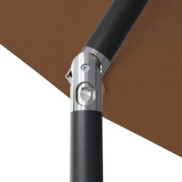 Sundaze 2.5M Coffee Garden Parasol Umbrella Sun Shade Canopy With Hand Crank Tilt Function - thumbnail 4