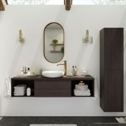 GoodHome Tisa Gold Effect Oval Wall-Mounted Bathroom Mirror (H)80Cm (W)40Cm - thumbnail 8