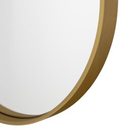 GoodHome Tisa Gold Effect Oval Wall-Mounted Bathroom Mirror (H)80Cm (W)40Cm - thumbnail 5