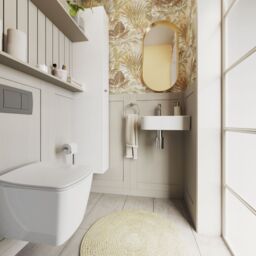 GoodHome Tisa Gold Effect Oval Wall-Mounted Bathroom Mirror (H)80Cm (W)40Cm - thumbnail 9