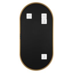 GoodHome Tisa Gold Effect Oval Wall-Mounted Bathroom Mirror (H)80Cm (W)40Cm - thumbnail 3