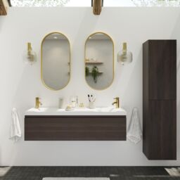 GoodHome Tisa Gold Effect Oval Wall-Mounted Bathroom Mirror (H)80Cm (W)40Cm - thumbnail 7