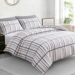 Pamposh Single Duvet Cover Set Premium Brushed Microfiber Duvet Cover Ultrasoft Easy Care Lightweight Sets With Zipper Closure - thumbnail 1
