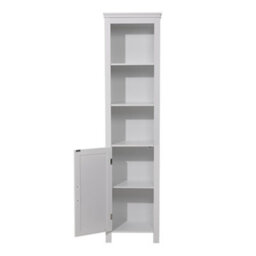 Thehotsale Freestanding Bathroom Tall Cabinet With Magnetic Door 161.5Cm H X 40Cm W X 30Cm D - thumbnail 4