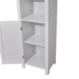 Thehotsale Freestanding Bathroom Tall Cabinet With Magnetic Door 161.5Cm H X 40Cm W X 30Cm D - thumbnail 6
