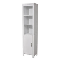 Thehotsale Freestanding Bathroom Tall Cabinet With Magnetic Door 161.5Cm H X 40Cm W X 30Cm D - thumbnail 5