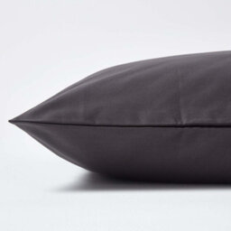 Homescapes Dark Charcoal Grey Continental Egyptian Cotton Pillowcase 1000 Tc, 60 X 60 Cm - thumbnail 2