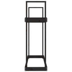 Walplus Firewood Rack Black 110X35X108.5 Cm Solid Wood Pine - thumbnail 6