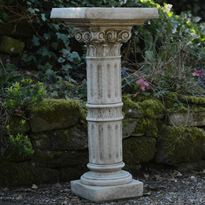 Spa Classic Corinthian Birdbath With Square Top - image 1