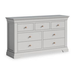 Colette Grey 3 Over 4 Chest Of Drawers Fully Assembled - By Roseland Furniture - thumbnail 5
