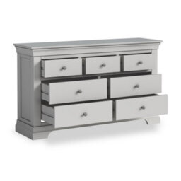 Colette Grey 3 Over 4 Chest Of Drawers Fully Assembled - By Roseland Furniture - thumbnail 8