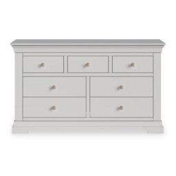 Colette Grey 3 Over 4 Chest Of Drawers Fully Assembled - By Roseland Furniture - thumbnail 7