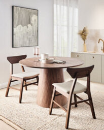 Beliani Set Of 2 Dining Chairs Hopkins Wood Dark Brown - thumbnail 2