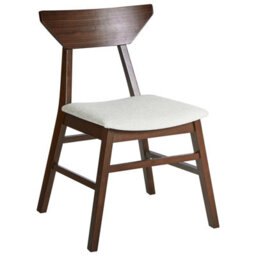 Beliani Set Of 2 Dining Chairs Hopkins Wood Dark Brown - thumbnail 4