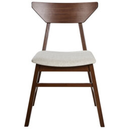 Beliani Set Of 2 Dining Chairs Hopkins Wood Dark Brown - thumbnail 5