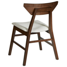 Beliani Set Of 2 Dining Chairs Hopkins Wood Dark Brown - thumbnail 6