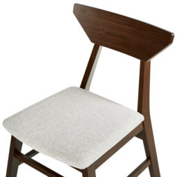 Beliani Set Of 2 Dining Chairs Hopkins Wood Dark Brown - thumbnail 7