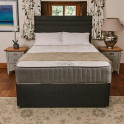 Divan Base Direct Sapphire Memory Foam Orthopaedic Sprung Divan Bed Set 3Ft Single - Naples Slate - thumbnail 3