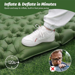 Camping Sleeping Self Inflating Mat 10Cm Thick Air Bed Mattress Pad - thumbnail 3