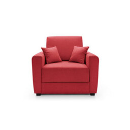 Abakus Direct Olly Linen Single Sofa Bed In Red