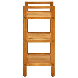 Berkfield Shoe Rack With 3 Shelves 50X27X60 Cm Solid Oak Wood - thumbnail 3