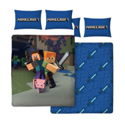 Minecraft Good Guys Reversible Duvet Set Multicoloured (Double)