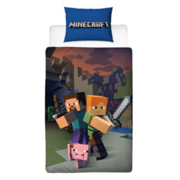 Minecraft Good Guys Reversible Duvet Set Multicoloured (Double) - thumbnail 2
