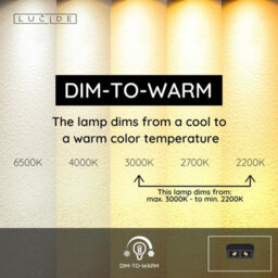 Lucide Xirax Modern Ceiling Spotlight - Led Dim To Warm - Gu10 - 2X5W 2200K/3000K - Black - thumbnail 8