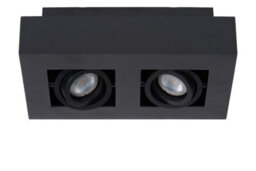Lucide Xirax Modern Ceiling Spotlight - Led Dim To Warm - Gu10 - 2X5W 2200K/3000K - Black - thumbnail 3