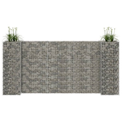 Berkfield H-Shaped Gabion Planter Steel Wire 260X40X120 Cm - image 1