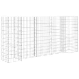 Berkfield H-Shaped Gabion Planter Steel Wire 260X40X120 Cm - thumbnail 2