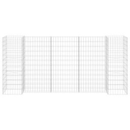 Berkfield H-Shaped Gabion Planter Steel Wire 260X40X120 Cm - thumbnail 3