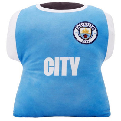 Manchester City Fc Shirt Filled Cushion Blue/white (One Size) - image 1