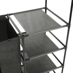Vidaxl Clothes Rack Steel And Non-Woven Fabric 87X44X158 Cm Black - thumbnail 4