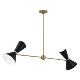 Luminosa Lighting Elstead Kichler Phix Bar Pendant Ceiling Light Contemporary Champagne Bronze, Black 4X E27 - thumbnail 5