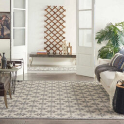 Cream Outdoor Rug, Optical/ (3D) Abstract Stain-Resistant Rug For Patio Decks, Modern Area Rug-160Cm X 221Cm - thumbnail 3