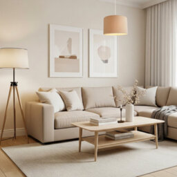 Happy Homewares Light Taupe Oatmeal Linen Fabric Drum Lamp Shade With Cotton Lining - thumbnail 6