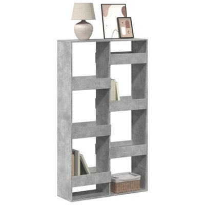 Berkfield Bookcase Concrete Grey 100X33X175 Cm Engineered Wood - image 1