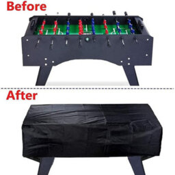 Waterproof Football Table Cover (Black), Folding Cover, Dustproof Rectangular Furniture Protective - thumbnail 5