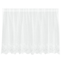 Berkfield Modern Curtains With Curtains Floral White 200 X 100 Cm Polyester - thumbnail 1