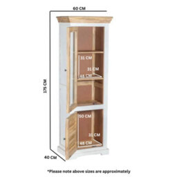 Worcester Oscar Wood Bookcase/display Cabinet - 3 Shelves & 1 Door - thumbnail 5