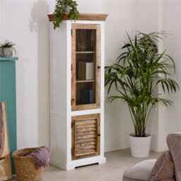 Worcester Oscar Wood Bookcase/display Cabinet - 3 Shelves & 1 Door - thumbnail 1