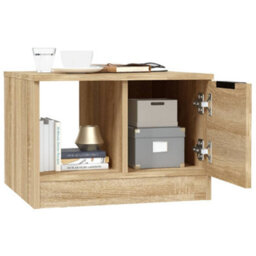 Berkfield Coffee Table Sonoma Oak 50X50X36 Cm Engineered Wood - thumbnail 4