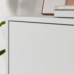 Furniture To Go Alice Springs Tall Shoe Cabinet With 6 Doors Push-To-Open In Light Grey - thumbnail 7