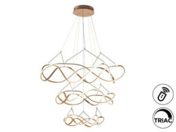 Luminosa Lighting Luminosa Molly Pendant Ceiling Light Rose Gold Led 3000K Dimmable - Uk Stock - thumbnail 2