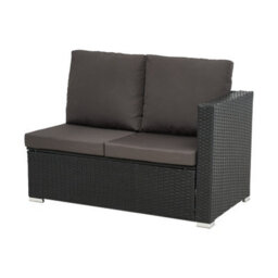 Living And Home Outdoor Grey Rattan 5 Seater Patio Furniture Set Garden Corner Sofa With Table And Cushions - thumbnail 5