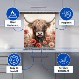 Warren Reed Designer Terracotta Quartz Effect Kitchen Splashback - thumbnail 3